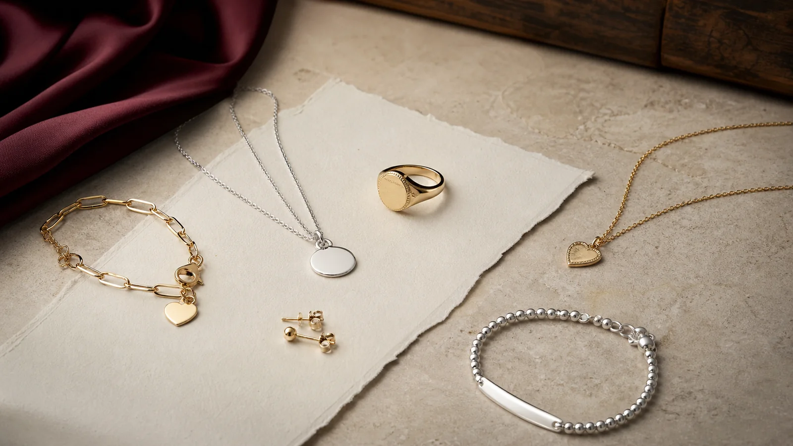 Editorial still life for Best 21st-Birthday Jewellery Gifts With Personalisation Options