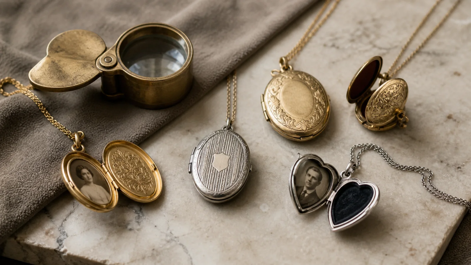Editorial still life for Best Lockets for Photographs, Engraving and Repairable Hinges